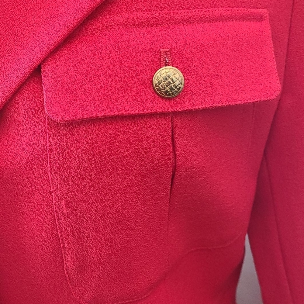 Vintage Neiman Marcus Red Wool Jacket - Picture 5 of 8